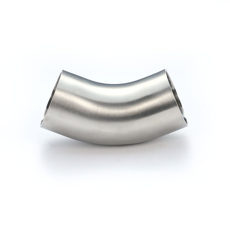 45° Long Welded Elbow SMS Sanitary Stainless Steel Pipe Fitting 45° Long Welded Elbow SMS Sanitary Stainless Steel Pipe Fitting