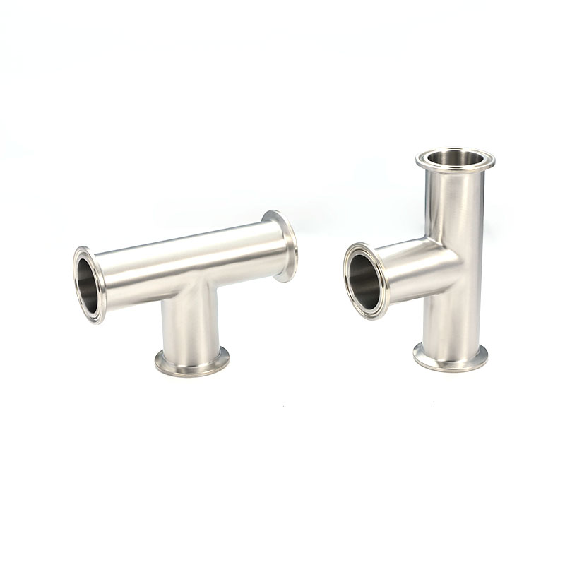 Clamp-Type Tee ISO/IDF Sanitary Stainless Steel Pipe Fitting
