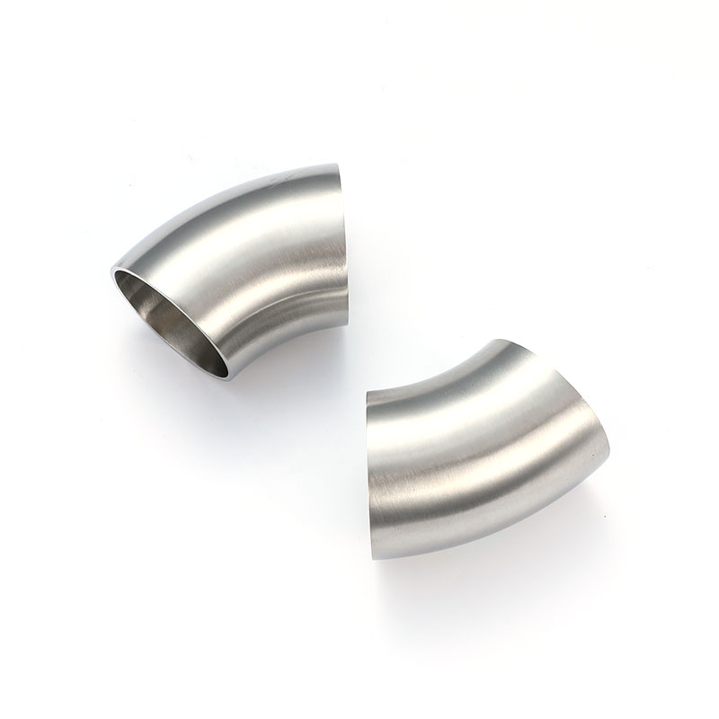 45° Welded Elbow 3A Sanitary Stainless Steel Pipe Fitting