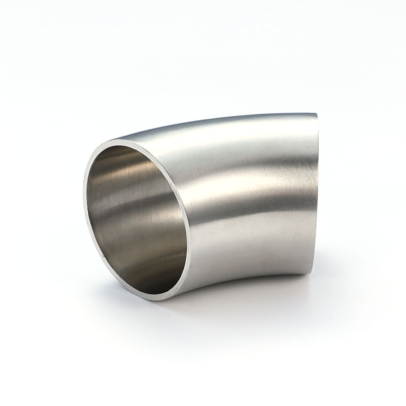 45° Short Welded Elbow BS Sanitary Stainless Steel Pipe Fitting 45° Short Welded Elbow BS Sanitary Stainless Steel Pipe Fitting