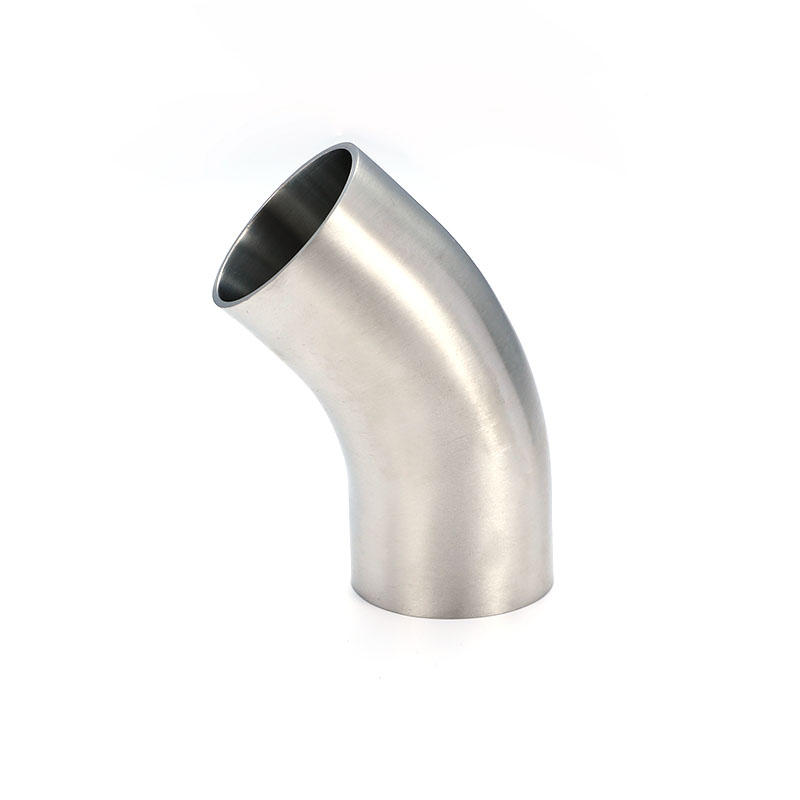 45° Long Welded Elbow BS Sanitary Stainless Steel Pipe Fitting