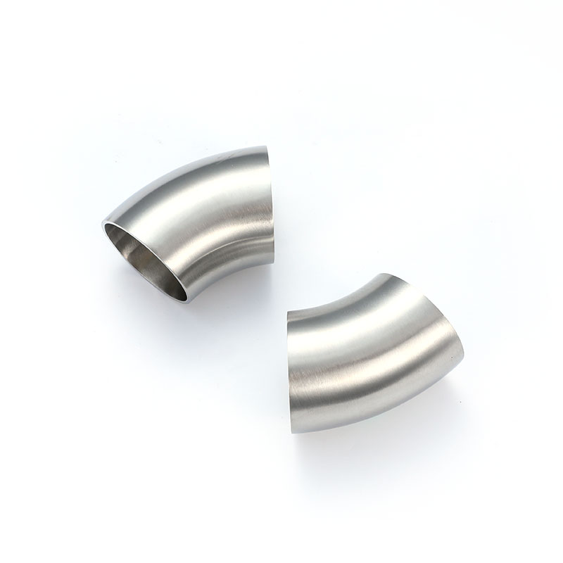 45° Short Welded Elbow BS Sanitary Stainless Steel Pipe Fitting