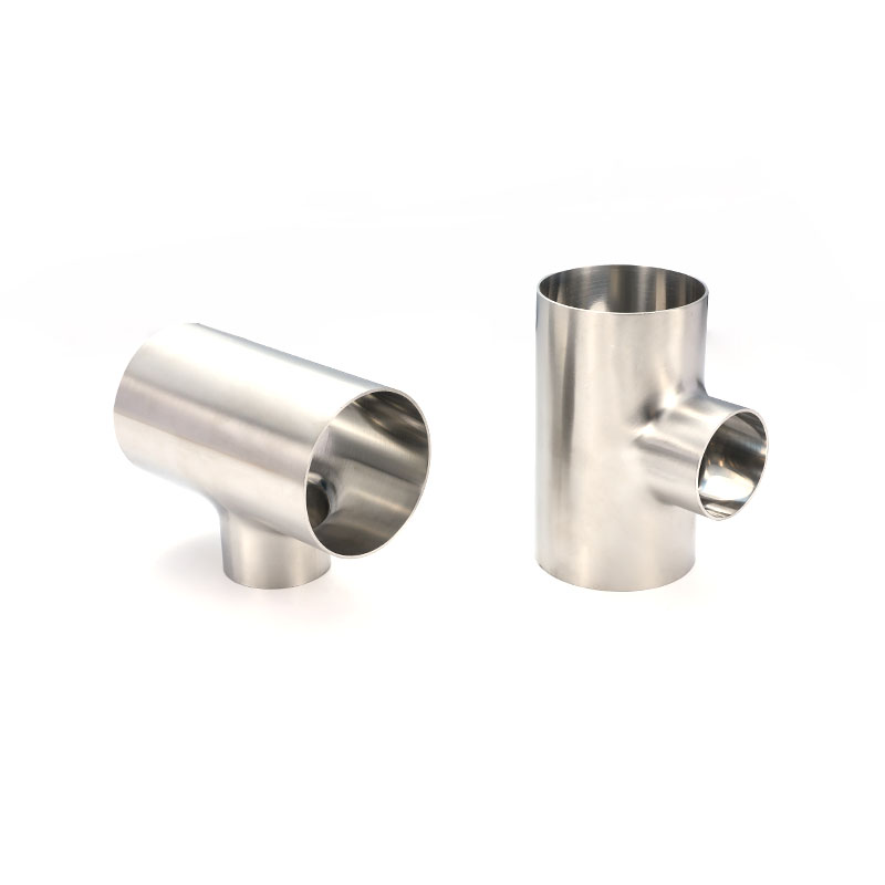 Short Welded Tee BS Sanitary Stainless Steel Pipe Fitting