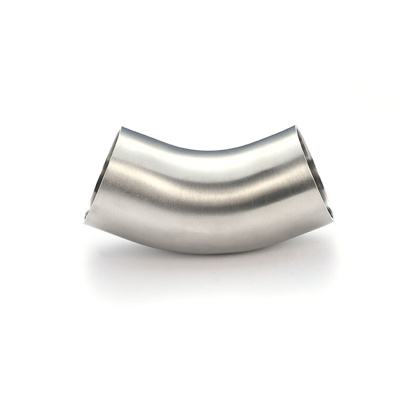 45° Long Welded Elbow BS Sanitary Stainless Steel Pipe Fitting 45° Long Welded Elbow BS Sanitary Stainless Steel Pipe Fitting