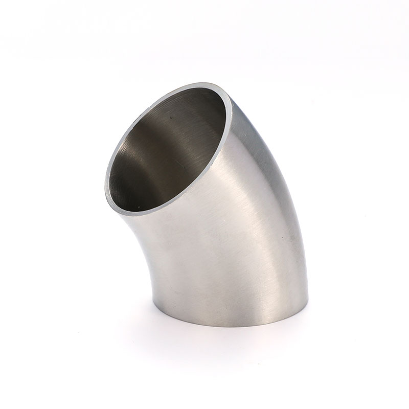45° Short Welded Elbow BS Sanitary Stainless Steel Pipe Fitting 45° Short Welded Elbow BS Sanitary Stainless Steel Pipe Fitting