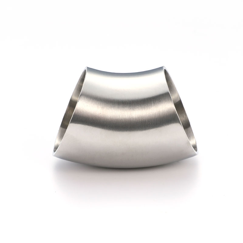45° Short Welded Elbow BS Sanitary Stainless Steel Pipe Fitting 45° Short Welded Elbow BS Sanitary Stainless Steel Pipe Fitting
