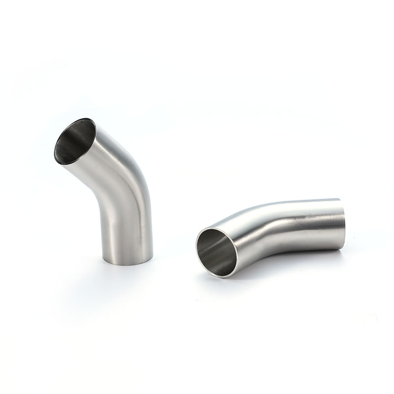 45° Long Welded Elbow BPE Sanitary Stainless Steel Pipe Fitting